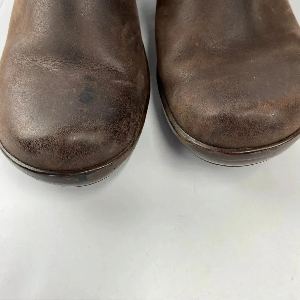 Clarks Womens 6.5 Brown Leather Marion Helen Booties Ankle Boots
